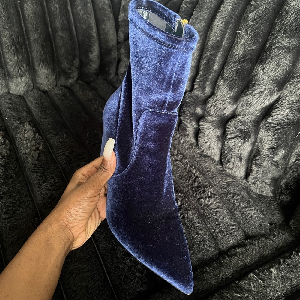 Prada Velvet Heeled Boots - Picture 2 of 7